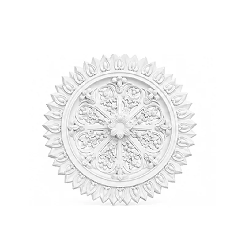 Rosace de plafond Abbaye — Vitrail gothique Ø660