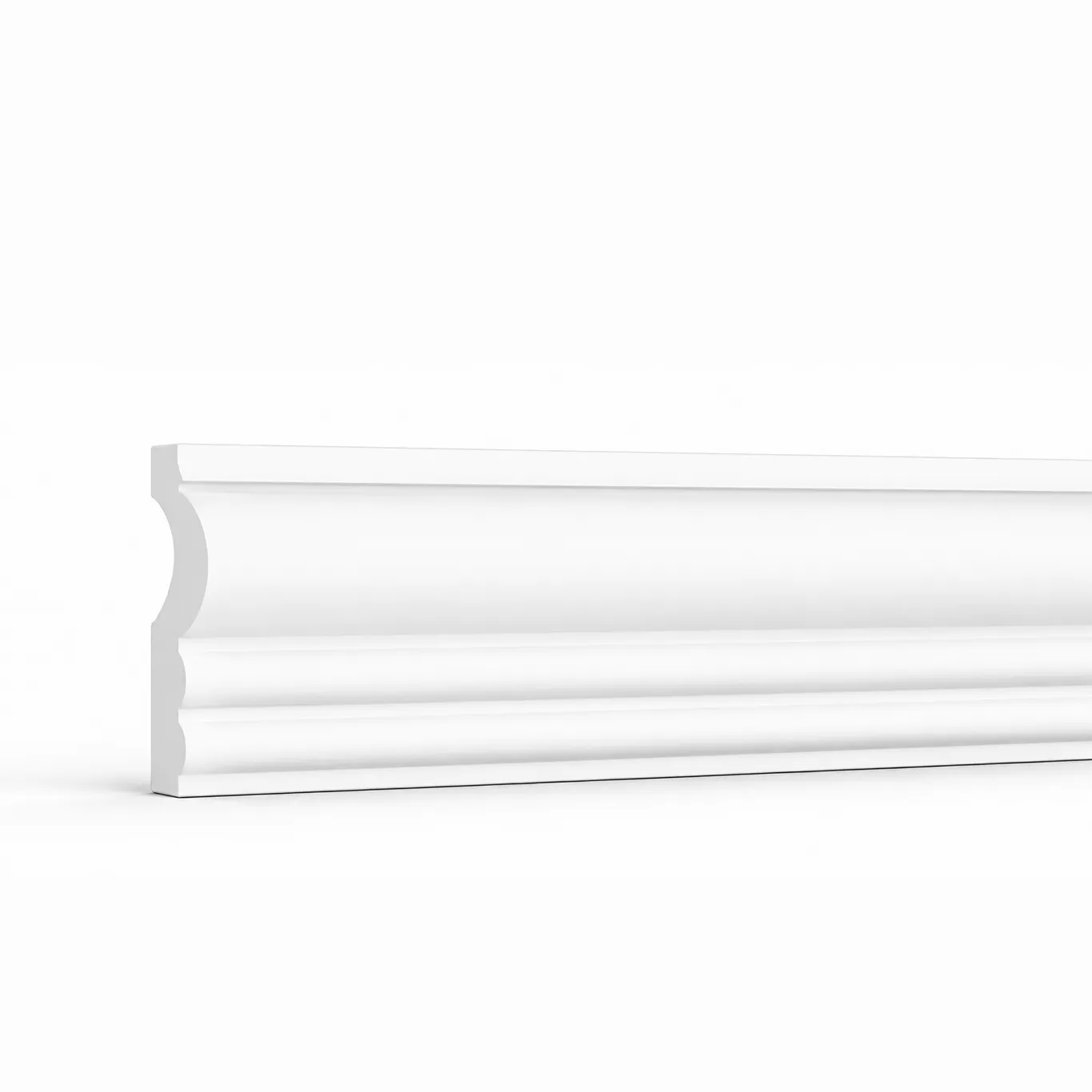Moulure murale galbée 20 x 66 mm – Cimaise décorative à double doucine