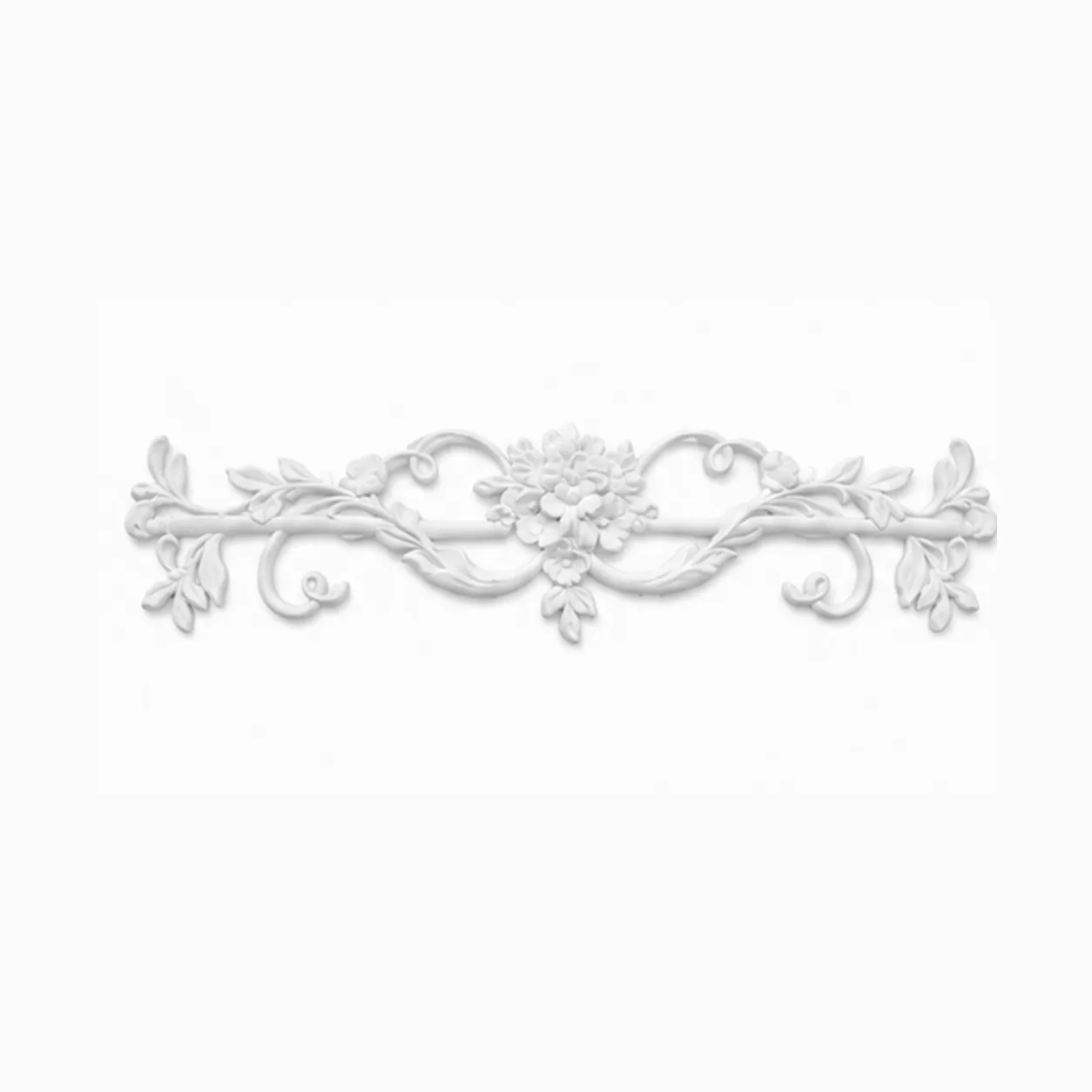 Ornement mural guirlande fleurie 830 x 180 mm – Applique décorative de dessus de porte