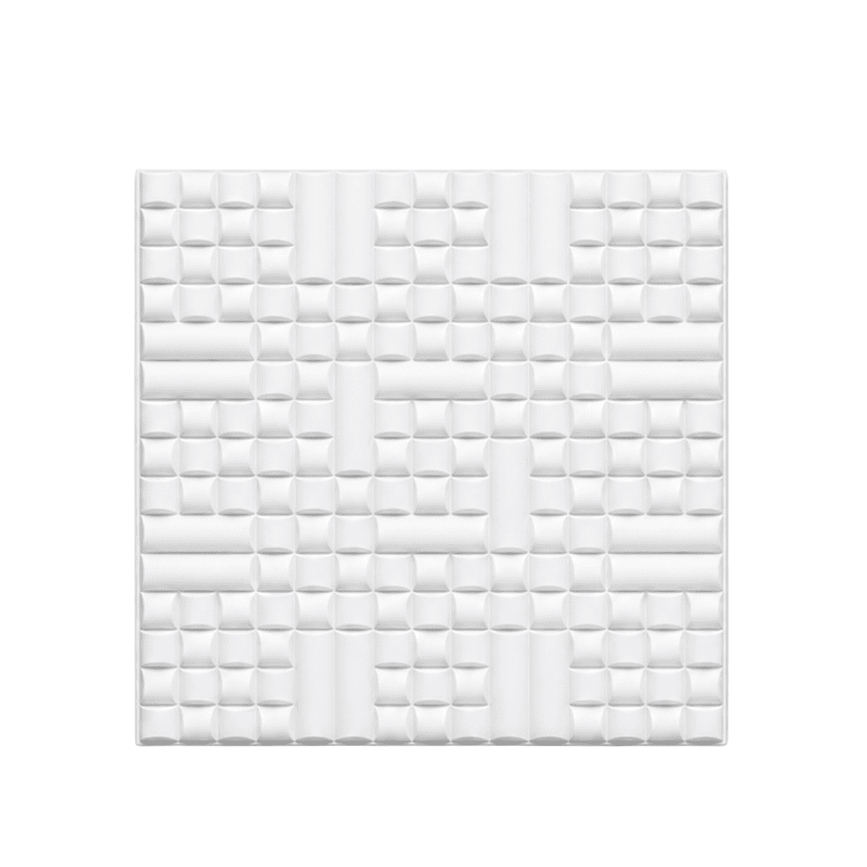 Panneau Mural 3D Tressage Damier